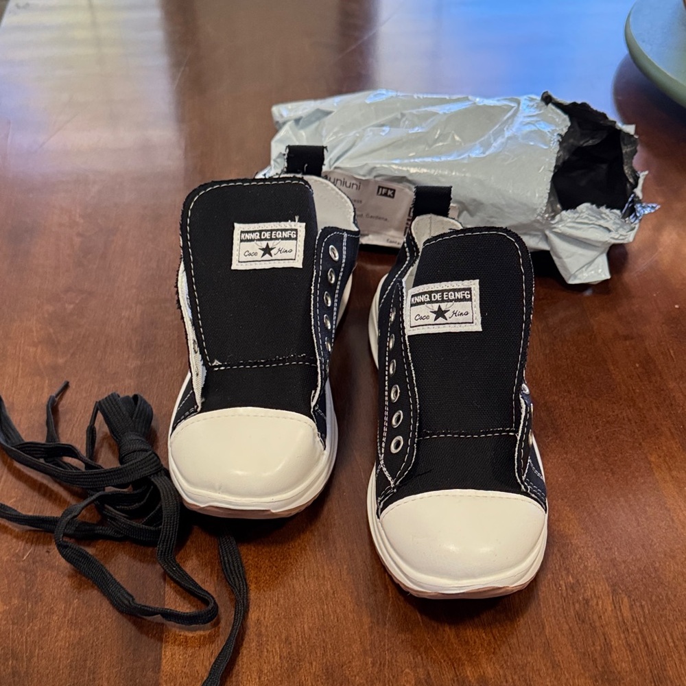 Black and White Canvas Shoes